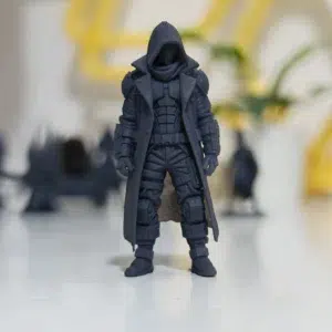 مجسم شخصية غامضة بغطاء رأس