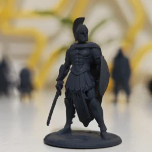 مجسم محارب كلاسيكي بدرع وسيف